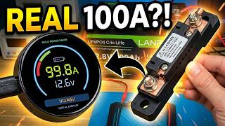 How to Build a 100A Power Monitor (12V 100Ah LiFePO4 Test) High Current Test BATTERY