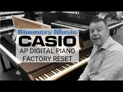 How To: Casio AP Piano Factory Reset - Rimmers Music