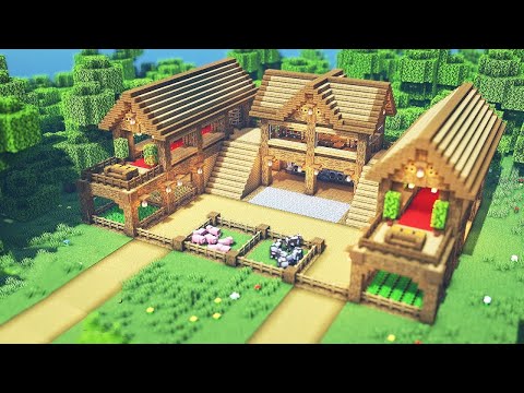 Minecraft Großes Haus bauen Tutorial 1.19 - Großes Haus bauen in Minecraft Survival Tutorial