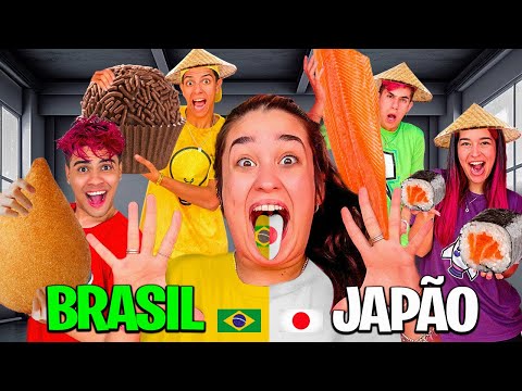 COMIDA BRASILEIRA VS JAPONESA *doces extremos