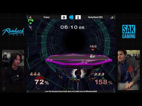 Runback 2018 Low Tier Singles Grand Finals - Franz (Mario) vs Schythed (Ganondorf)