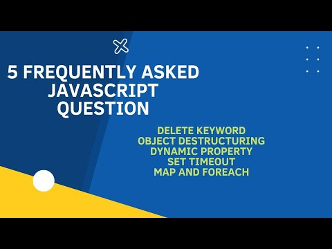 Javascript Interview Question And Answer Deleteobject De Structuring Map And Foreach Javascript