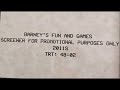 Barney S Fun Games Screener VHS First Time Same As 3 Screeners Tapes For 2002 2nd Generation
