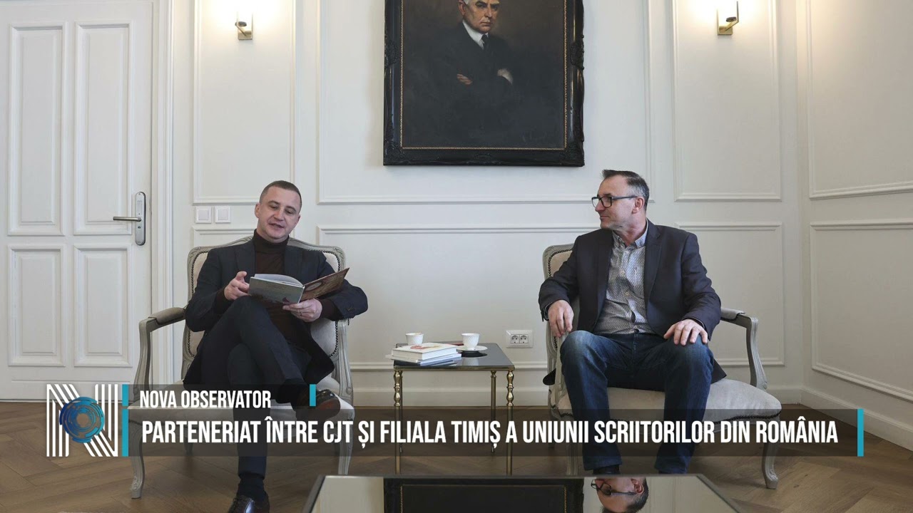 PARTENERIAT ÎNTRE CJT ȘI FILIALA TIMIȘ A UNIUNII SCRIITORILOR DIN ROMÂNIA