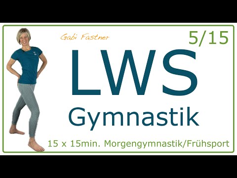 5/15 🍋 15 min. LWS - Gymnastik | schmerzfreier unterer Rücken durch Bewegung | o. Geräte, im Stehen