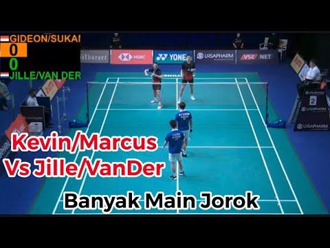 FUN BADMINTON Marcus Fernaldi Gideon/Kevin Sanjaya Sukamuljo vs Ruben Jille/Ties Van Der Lecq