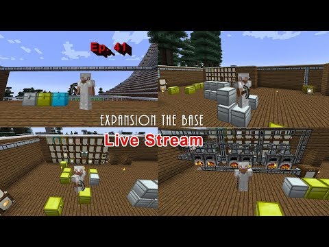 Let's Play Minecraft Modded Survival Stories 3 Ep. 41 (Expansion The Base) Live Stream