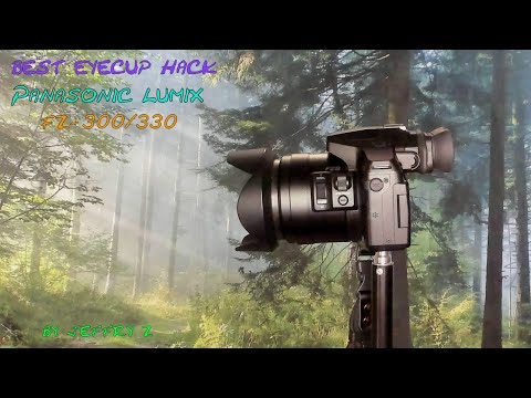 Best eye cup hack panasonic lumix dmc fz300/330 full eyecup installation modification instructions