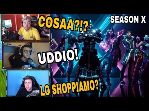 STREAMER REAGISCONO E PROVANO LA NUOVA STAGIONE X DI FORTNITE!