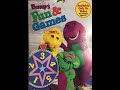 Barney Home Video Barney S Fun And Games Original 1996 VHS
