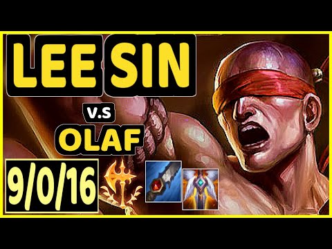 CARIOK (LEE SIN) vs OLAF - 9/0/16 KDA JUNGLE CHALLENGER GAMEPLAY - BR