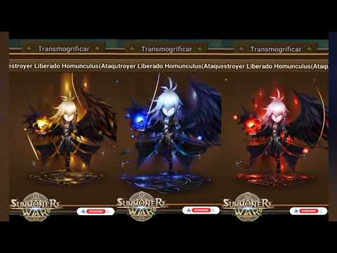 TRANSMOGS!!! DESTROYER LIBERADO HOMUNCULUS(ATAQUE) Summoners War: Sky Arena #shorts