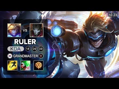 Ruler Ezreal Bot vs Jhin - KR Grandmaster Patch 10.23 - Pentakill