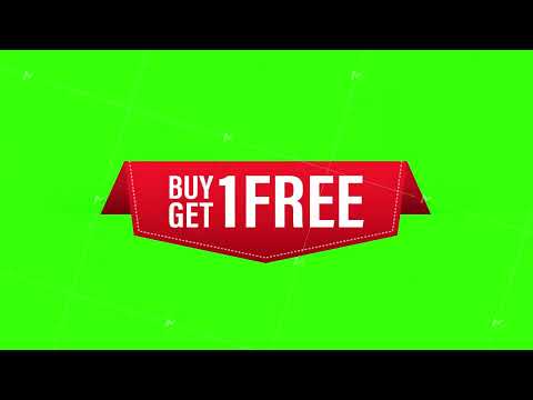 Buy 1 get 1 free. Red Label. Red Web Ribbon. Motion graphics.