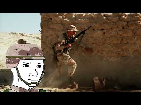 Smells like teen spirit, your in a firefight during the gulf war