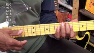 FUNK BAG Betty Wright & Little Beaver Style Guitar Chord TABS Tutorial #263 EricBlackmonMusicHD