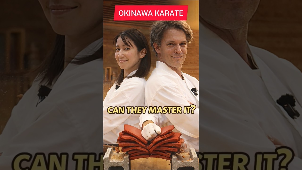【 #RYUKYU #KARATE 】 #沖縄 #空手会館 を訪ねて 🥋 #Tile-Breaking at the #Okinawa Karate Kaikan #👊空手  (Subtitled)