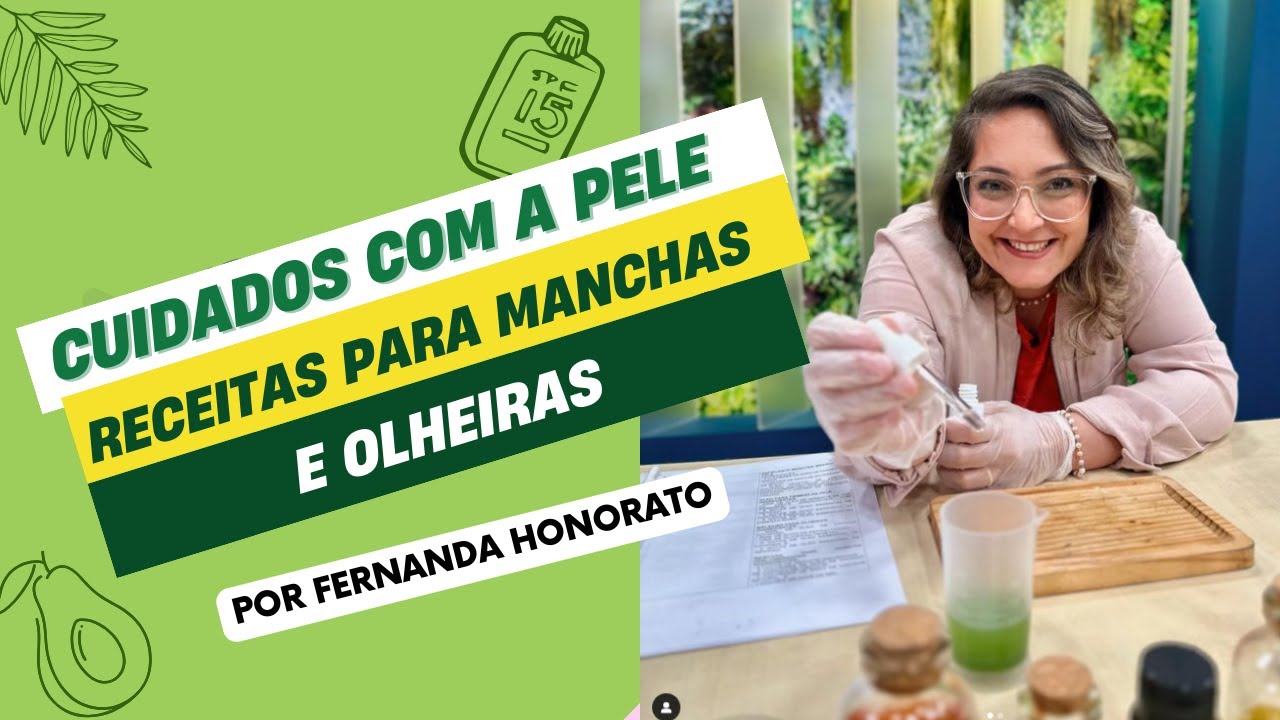 Receita Caseira para amenizar manchas brancas na pele e olheiras