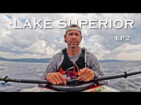 Kayaking Lake Superior | Strong Winds, Scary Conditions -  Ep 2