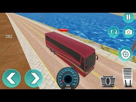 Offroad Tourist Bus Driver Uphill Coach Drive Sim Game | Bus Games - New Bus Unlocked - Racing Games