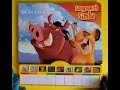 LION KING Songs With Simba INTERACTIVE Button Sound Book