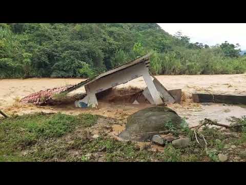 🔴 #InviernoEc | Crecida del Río Amarillo provoca daños y emergencia en Portovelo