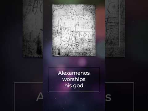 Earliest pic of Jesus mocks him