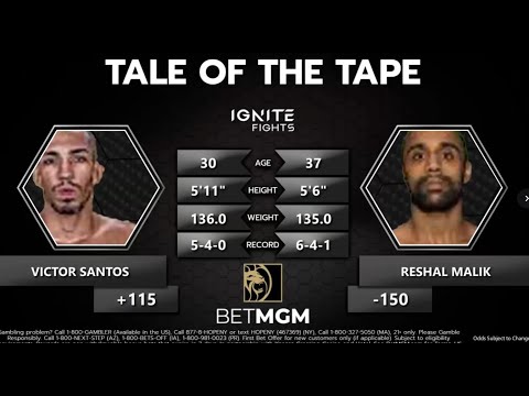 Victor Santos vs. Reshal Malik - IGNITE Fights 109