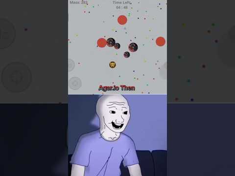 "Agar.io Mobile: Then vs Now" #agariomobile #agario #agarioedit #agariomod