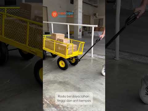Gambar Krisbow Troli Barang Multifungsi 500 Kg - Kuning