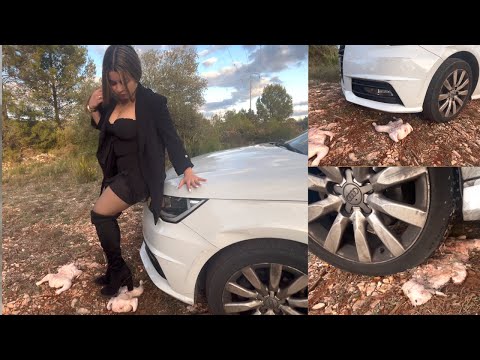 Girl Car CRUSHES Raw Chicken! CAR CRUSH
