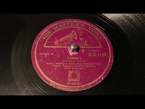 Phil Harris - Necessity - 78 rpm - HMV BD1194