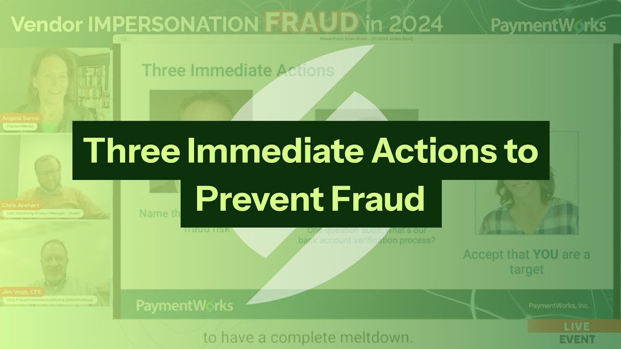 Three Immediate Actions to Prevent Fraud