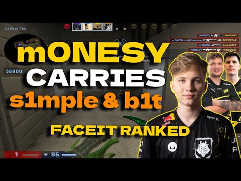 m0NESY CARRIES s1mple & b1t 30 KILLS POV @ FACEIT Ranked September 04, 2023