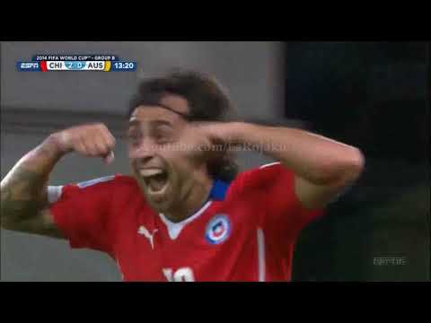 ⚽🇨🇱 Gol Jorge Valdivia - Chile 2-0 Australia, Mundial Brasil 2014