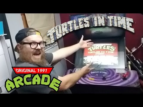 My ORIGINAL 1991 Teenage Mutant Ninja Turtles TURTLES IN TIME Arcade Cabinet!