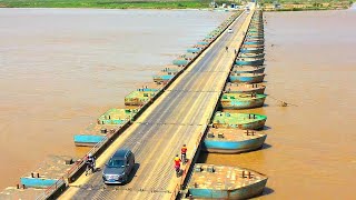 中国のとある風景 ｜浮橋(フロート橋)