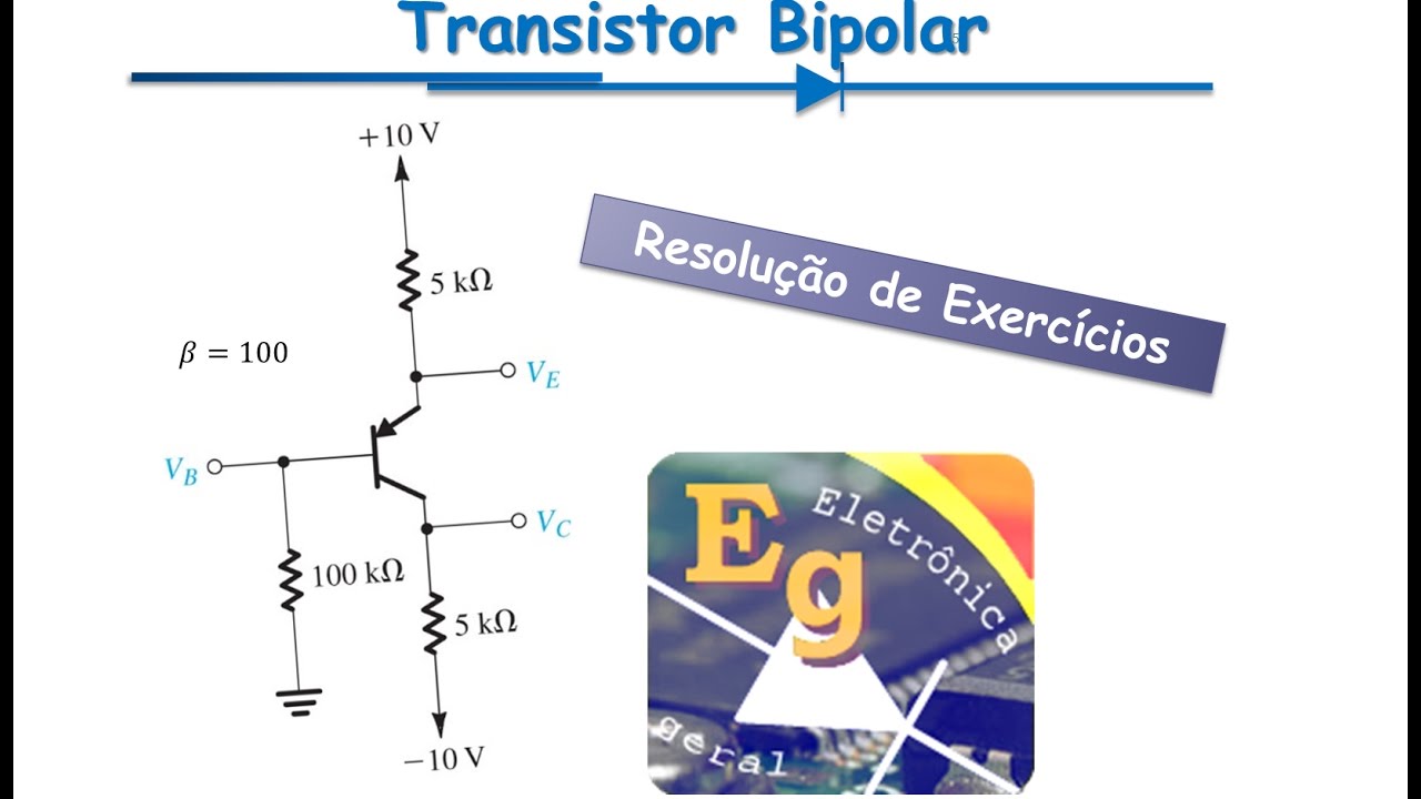 Transistores: Exercício #1 - Polarização CC de Circuito PNP