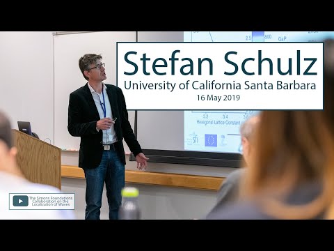 "Electronic and optical properties of InGaN quantum well systems" — Stefan Schulz — UCSB 2019