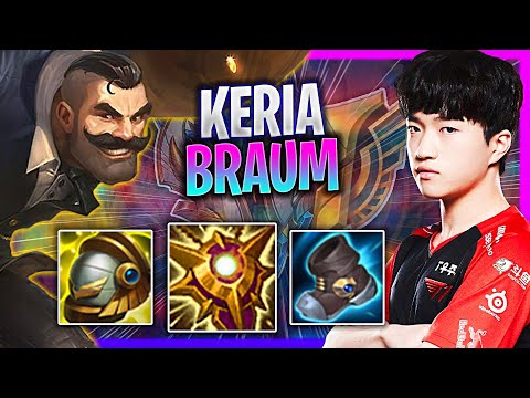 LEARN HOW TO PLAY BRAUM SUPPORT LIKE A PRO! | T1 Keria Plays Braum Support vs Nautilus!  Season 2023