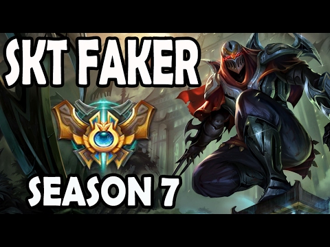 SKT T1 FAKER plays ZED vs A Korean LEBLANC Ranked Master