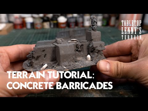 Terrain Tutorial: Concrete Barricades For Warhammer 40K