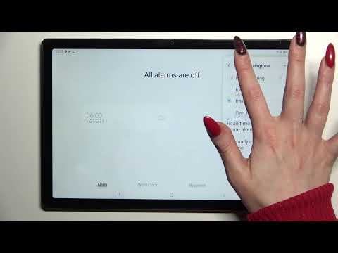 How to Set Up Alarm Clock on Galaxy Tab A8 2021 / Set Up alarm on Galaxy Tab A8 2021