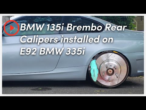 FYI: BMW 135i Rear Brembo Brakes CAN be installed on E90 E92 335i with 330i M Performance rotors