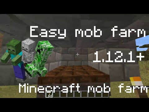 Easy mob / xp farm "1.12.1+" minecraft