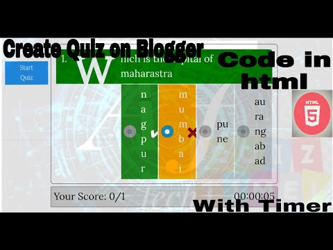 How to create online quiz in blogger with score and...