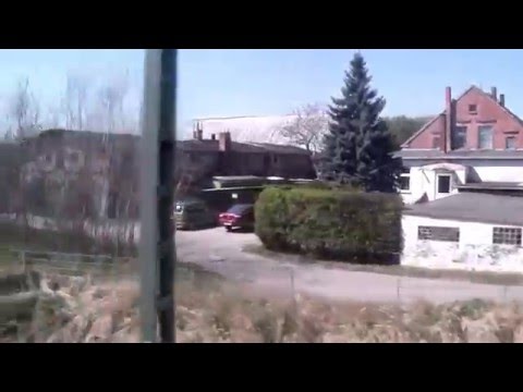 Zugfahrt nach Ducherow aus der Richtung Anklam