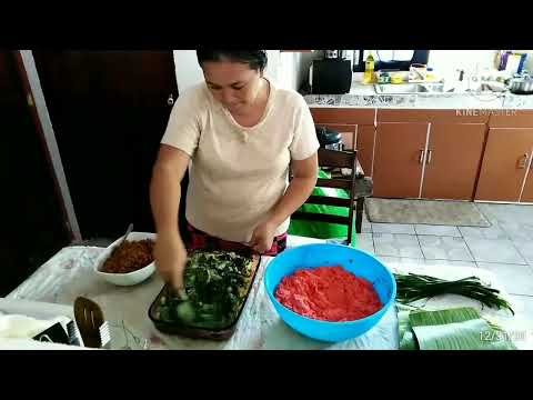 Chuuk Micronesia, new year preparation " Tapioca" Suman Balanghoy, by Ate Yenyen