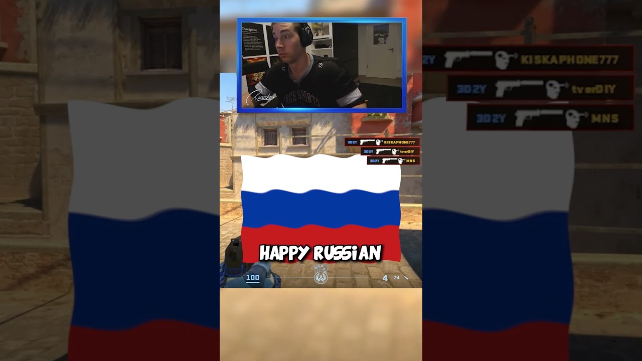 This super fast ACE made my russian teammate RAGE... 😂 #cs2 #counterstrike2