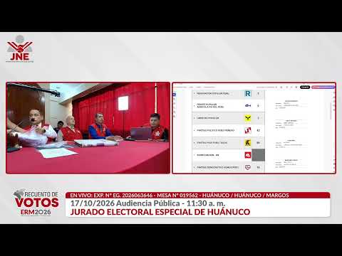 17-10-2026 AUDIENCIA PÚBLICA  - 11:30 a.m.  JEE HUÁNUCO